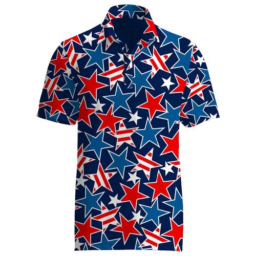 Loudmouth pánské polo triko Fancy "Star Studded"