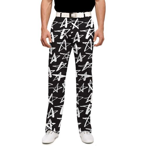 Loudmouth pánské kalhoty dlouhé "Shooting Stars" Stretch Tech