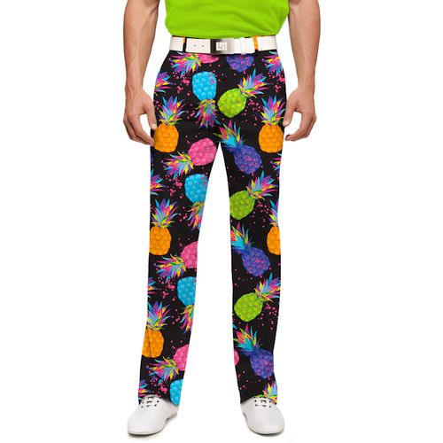 Loudmouth pánské kalhoty dlouhé "Electric Pineapples" StretchTech